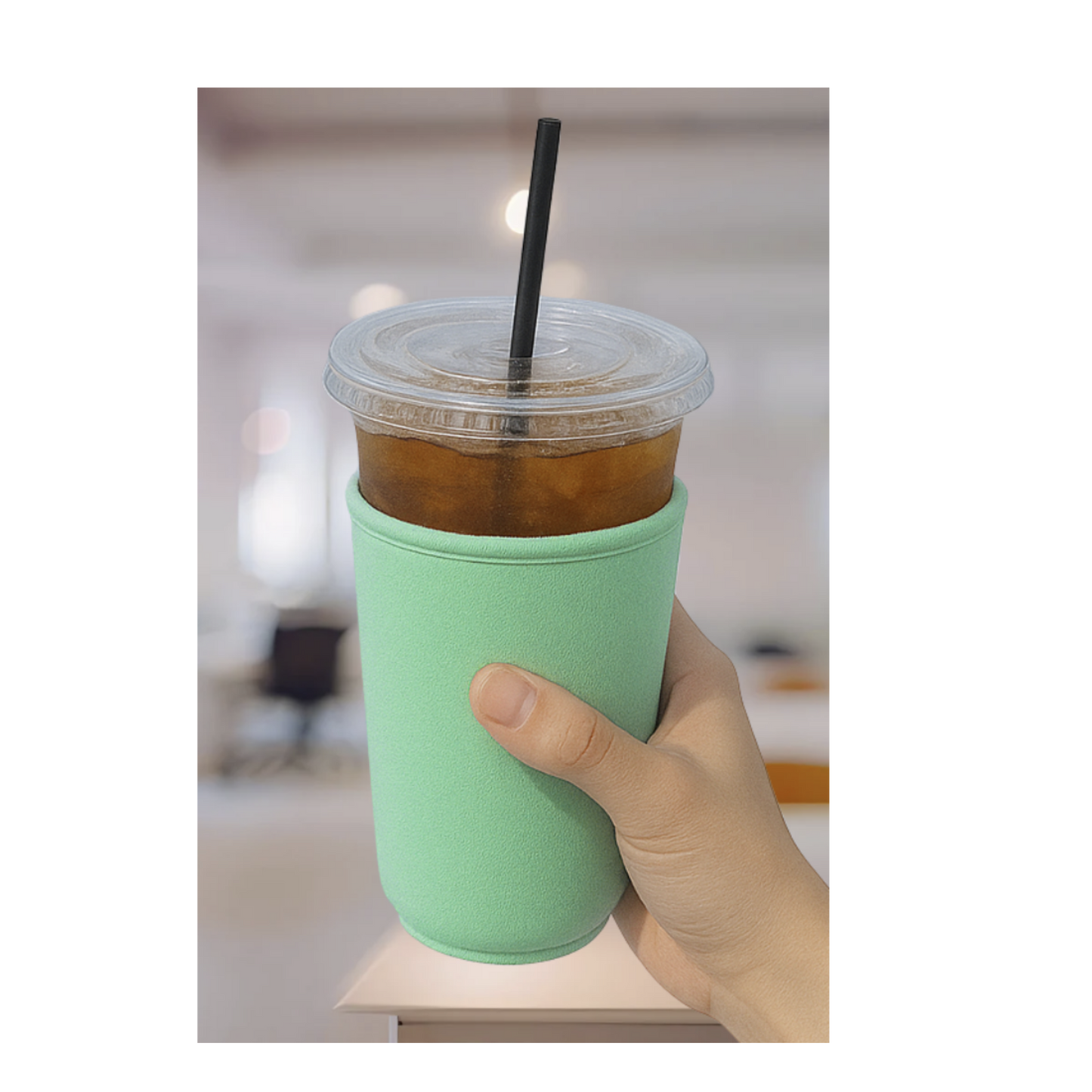 Light Green Coozie Cup